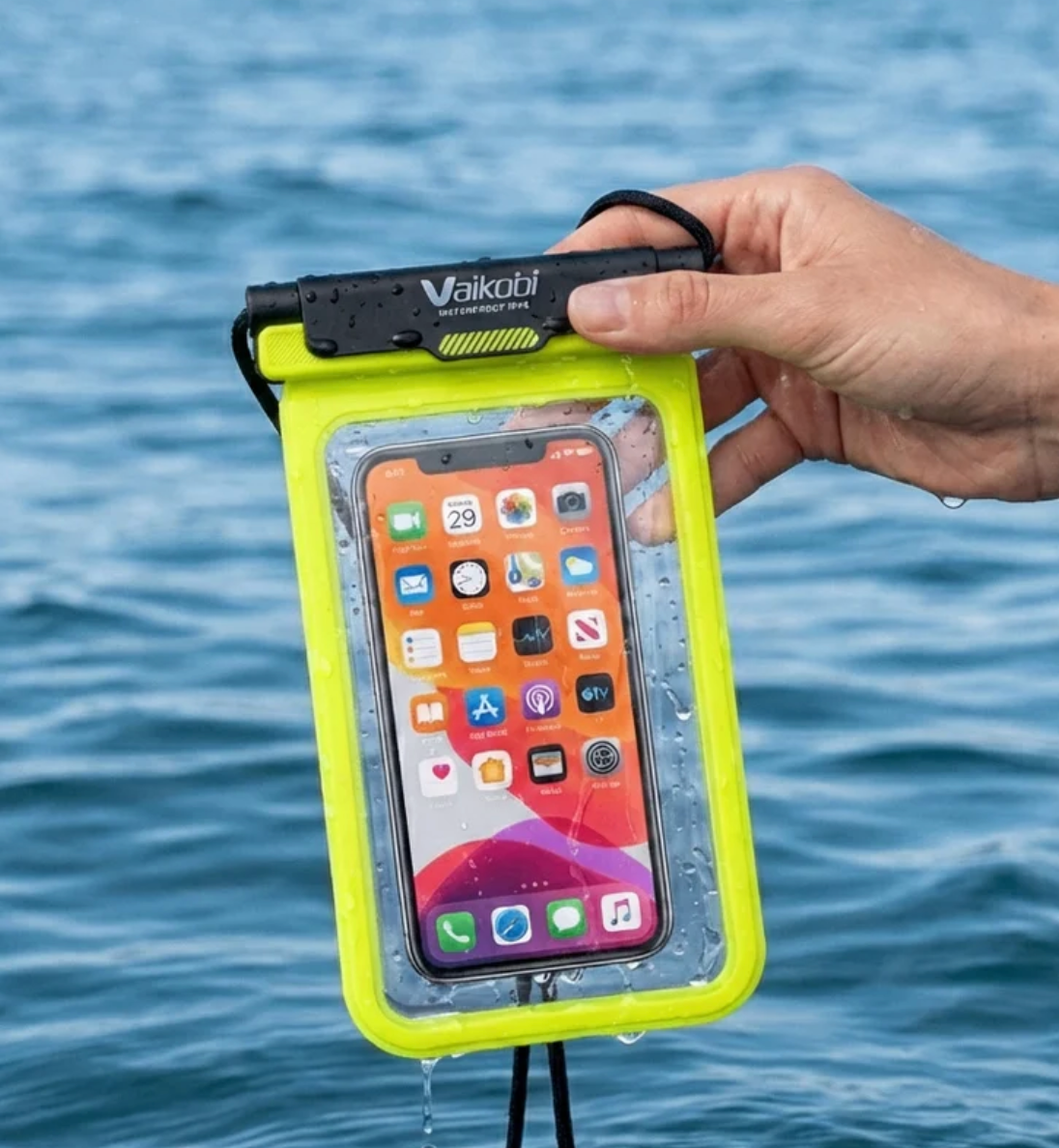 Vaikobi Waterproof Phone Case- Yellow