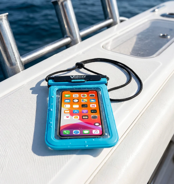 Vaikobi Waterproof Phone Case- Cyan