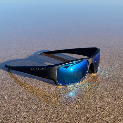 SORRENTO POLARIZED SUNGLASSES (BLACK/CYAN)