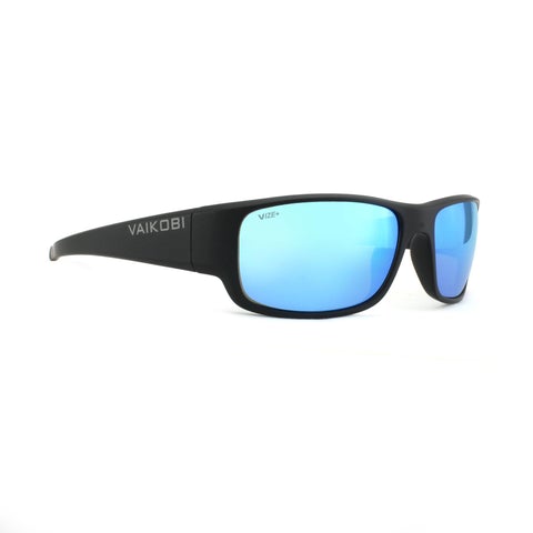 SORRENTO POLARIZED SUNGLASSES (BLACK/CYAN)