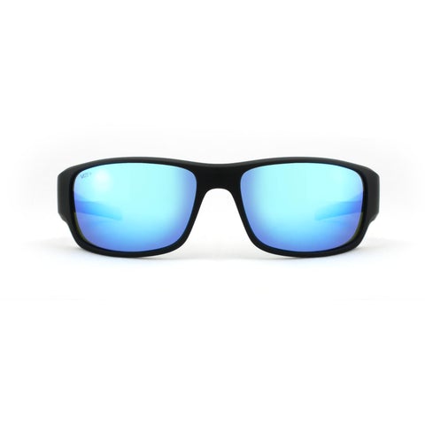 SORRENTO POLARIZED SUNGLASSES (BLACK/CYAN)