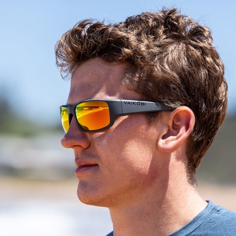 SORRENTO POLARIZED SUNGLASSES (GREY/ORANGE)