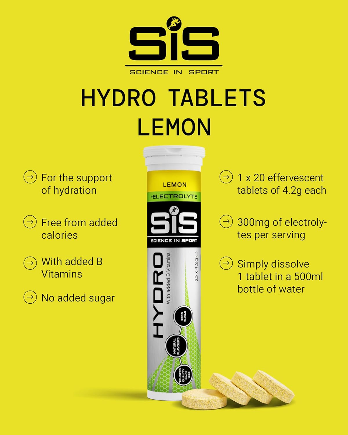 SIS Electrolyte Hydration Tablets- Lemon