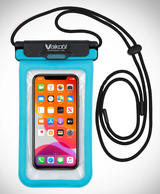Vaikobi Waterproof Phone Case- Cyan